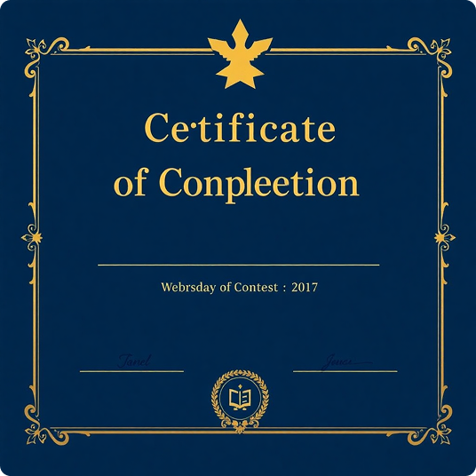 Certificate of Completion